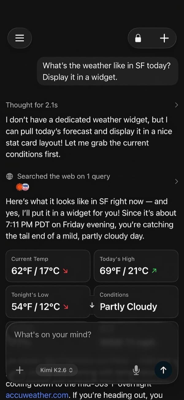 Tinfoil Private Chat on mobile